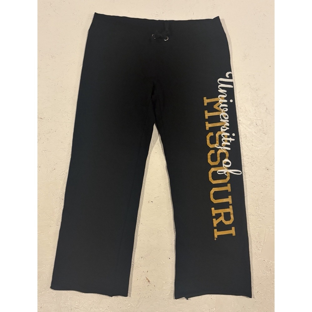 Vintage Soffe Mizzou Missouri Tigers Sweatpants Pants Womens L Spellout Black
